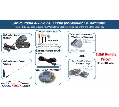 Jeep Wrangler/Gladiator GMRS All-in-One Kit